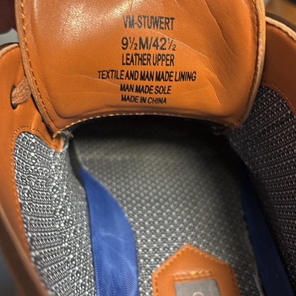 Vince Camuto Men's Brown Leather Shoes•Size 9.5 - Picture 4 of 6